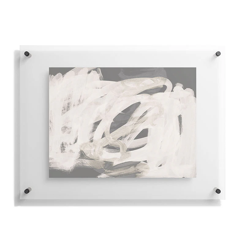Iris Lehnhardt abstract brushstrokes neutral Floating Acrylic Print - Image 23