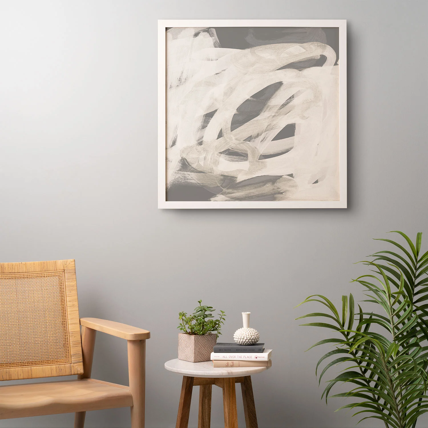 Iris Lehnhardt abstract brushstrokes neutral Framed Wall Art - Image 18