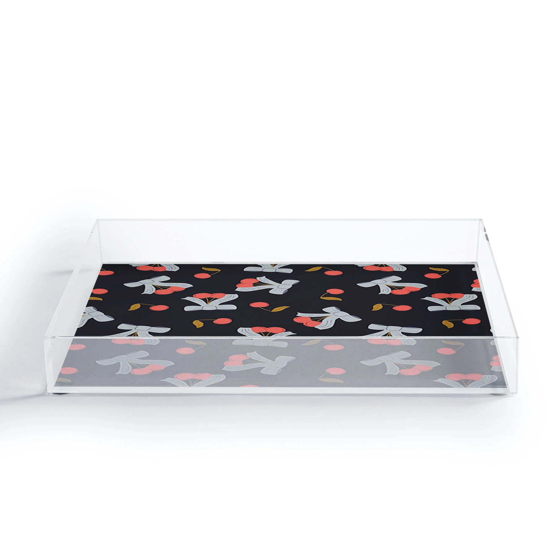 Jennifer Labre Cherries and Bows Acrylic Tray - Image 6