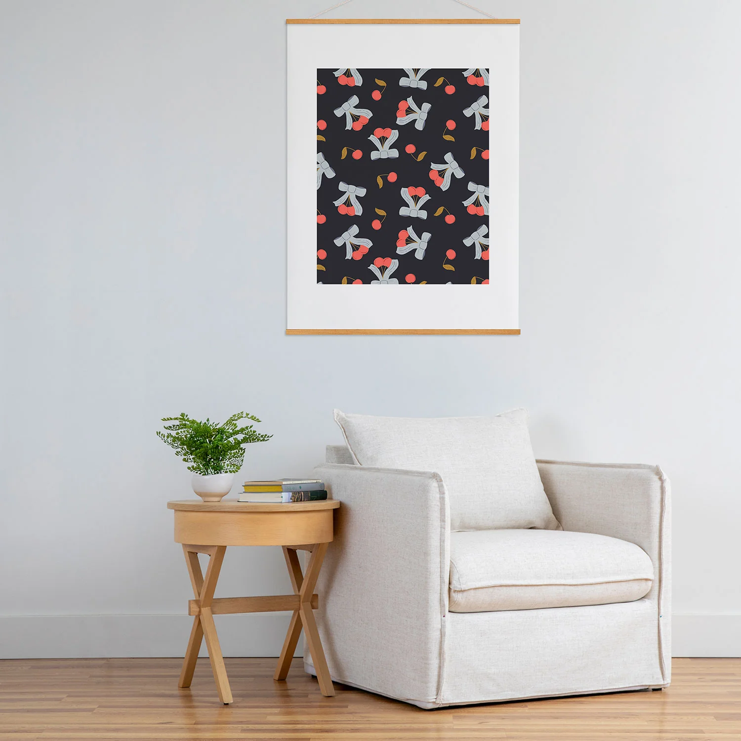 Jennifer Labre Cherries and Bows Art Print - Image 51
