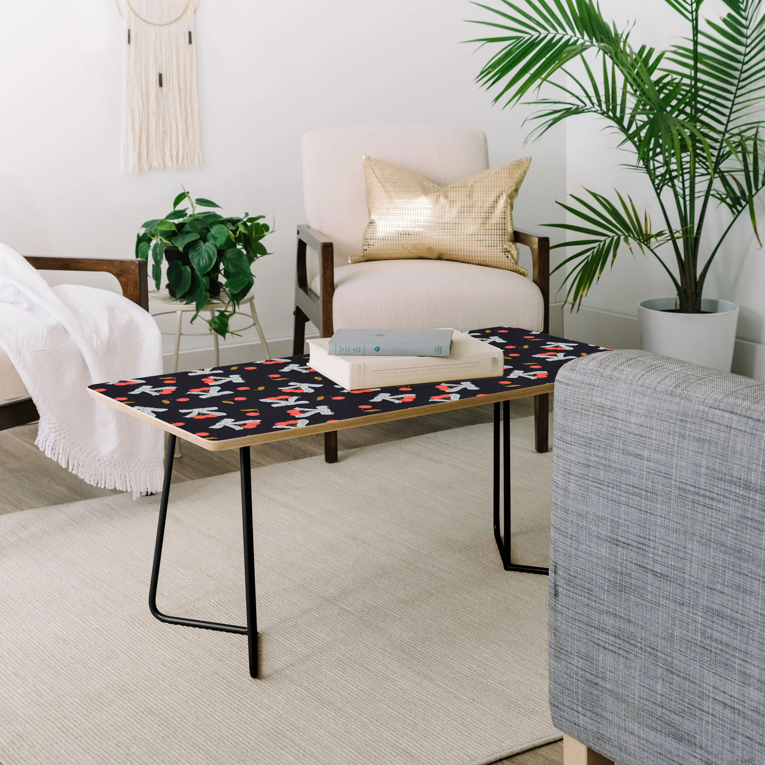 Jennifer Labre Cherries and Bows Coffee Table - Image 8