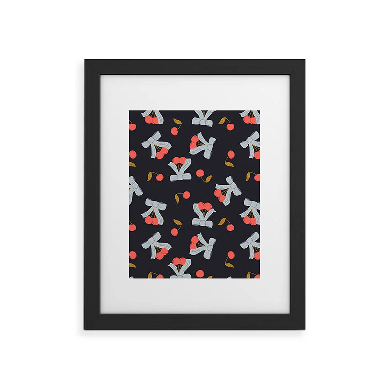 Jennifer Labre Cherries and Bows Framed Art Print - Image 11