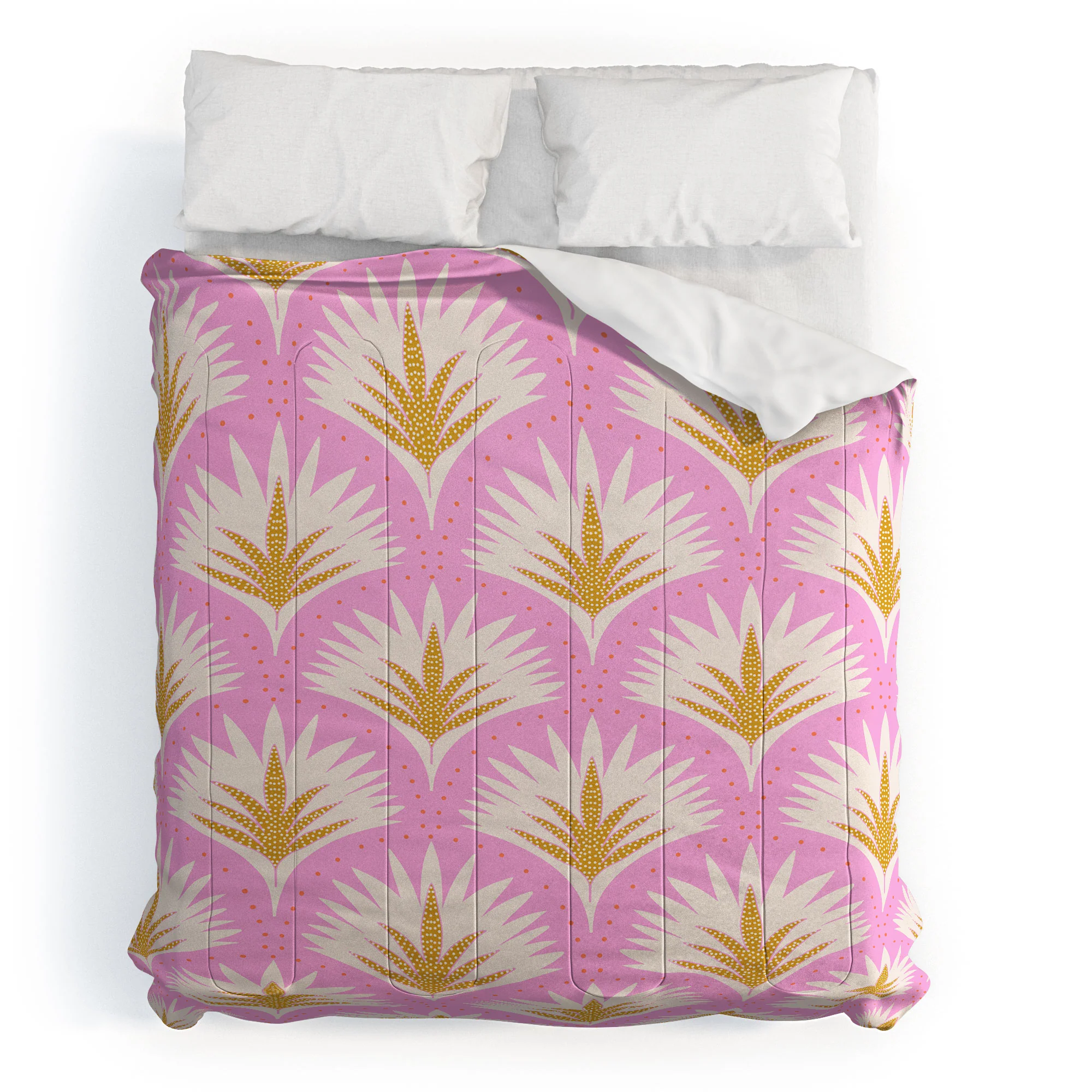 Jennifer Labre Pink Palmetto Comforter - Image 13
