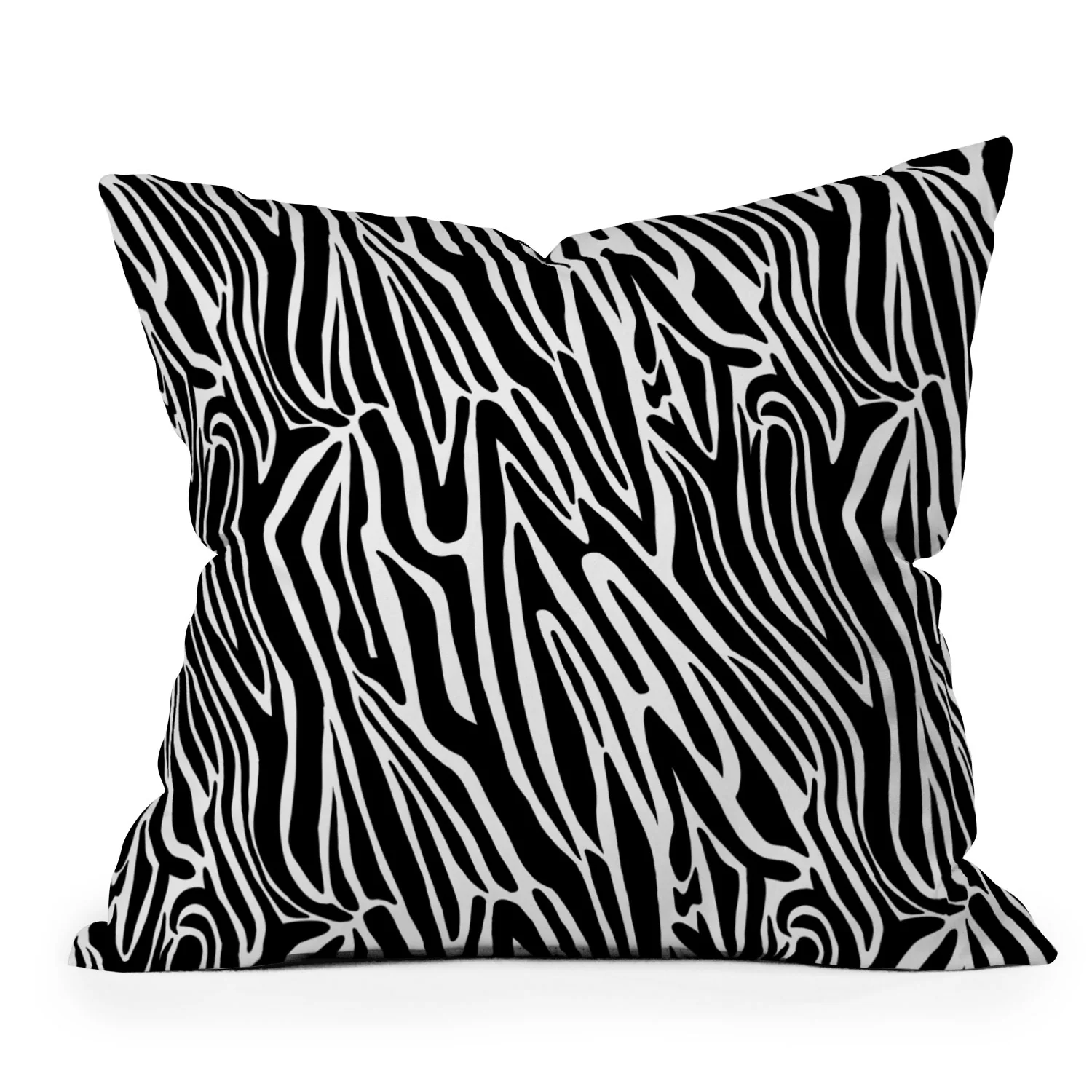 Jennifer Labre Wild Zebra Outdoor Throw Pillow - Image 2