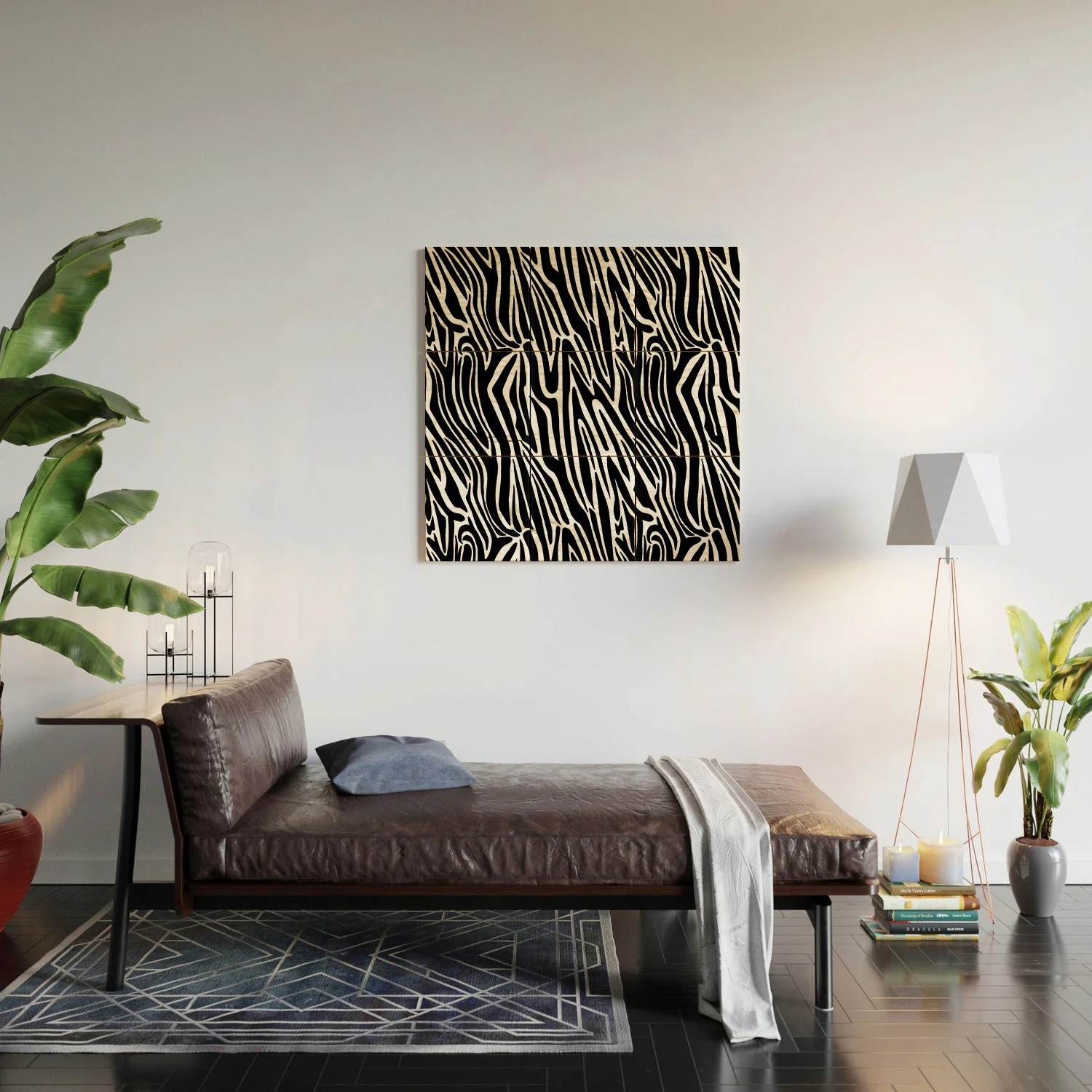 Jennifer Labre Wild Zebra Wood Wall Mural - Image 4