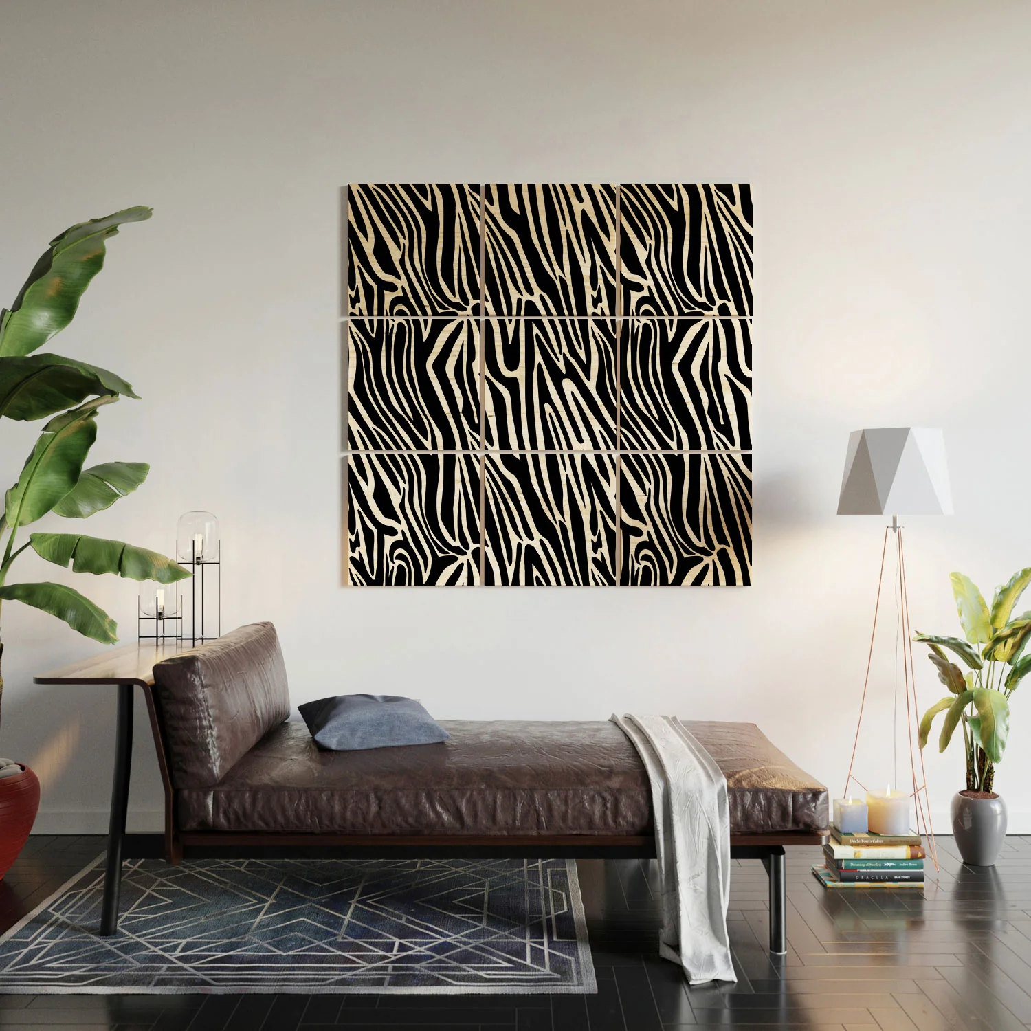 Jennifer Labre Wild Zebra Wood Wall Mural - Image 5