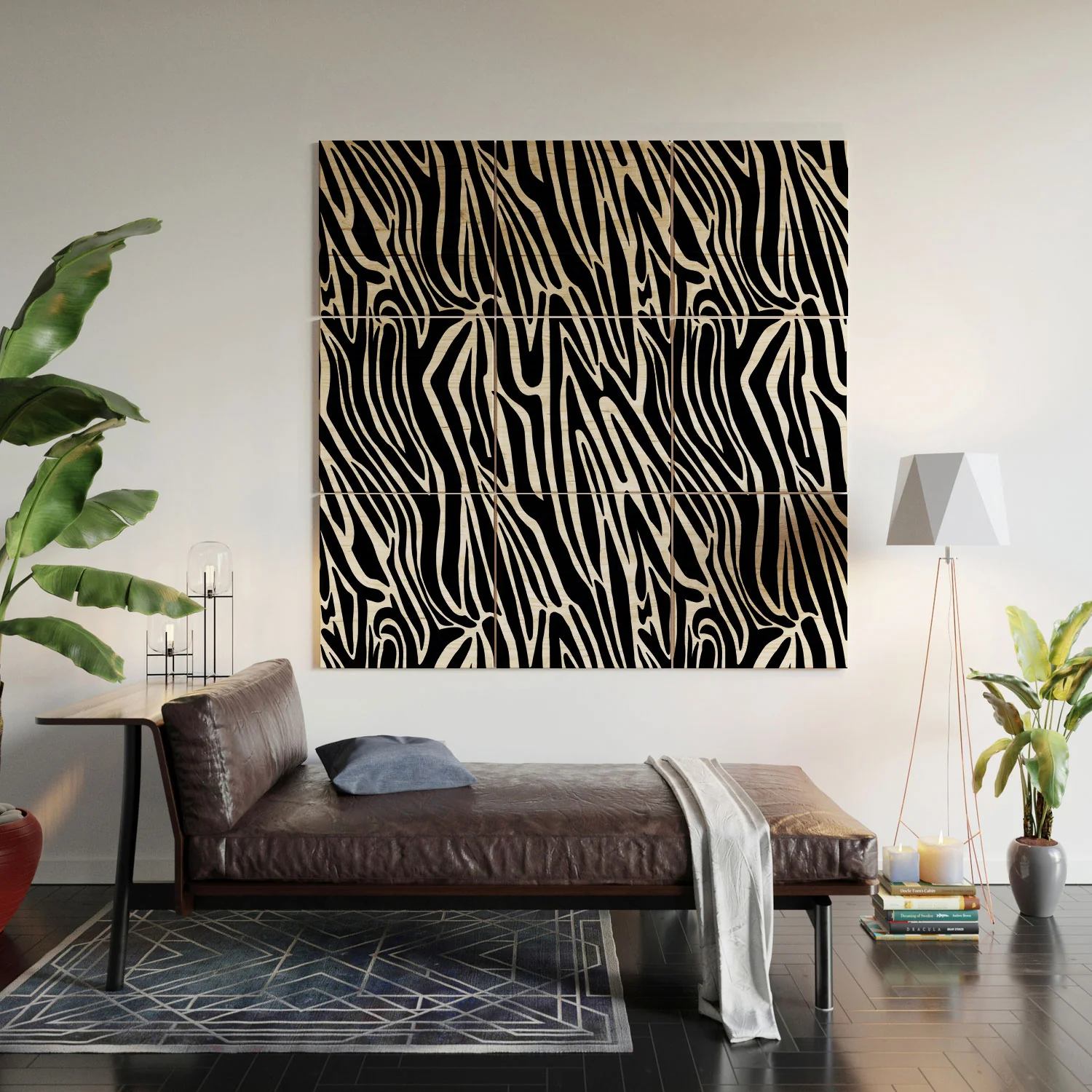 Jennifer Labre Wild Zebra Wood Wall Mural - Image 6