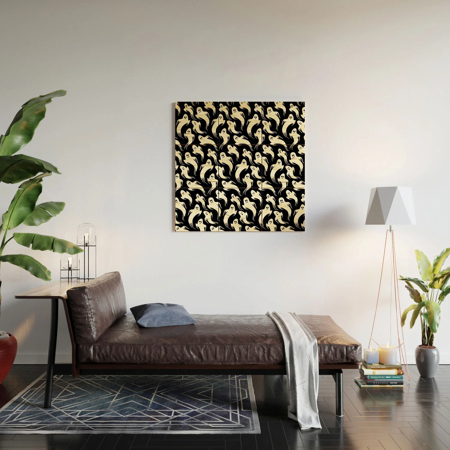 Jennifer Ladd Halloween ghosts 2 Wood Wall Mural - Image 4