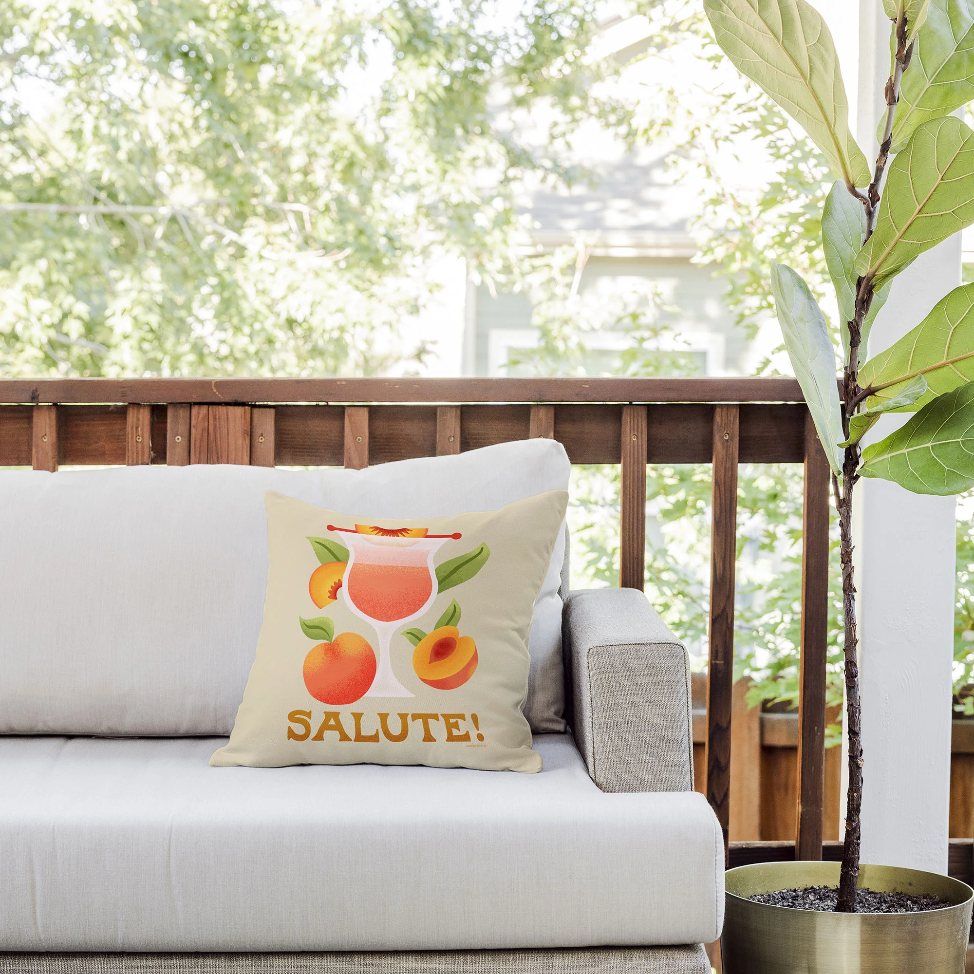 Jessica Molina Bellini Outdoor Throw Pillow - Image 5