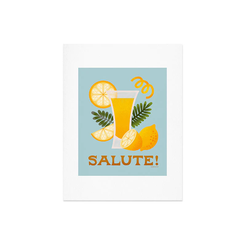 Jessica Molina Limoncello Cocktail Art Print - Image 10