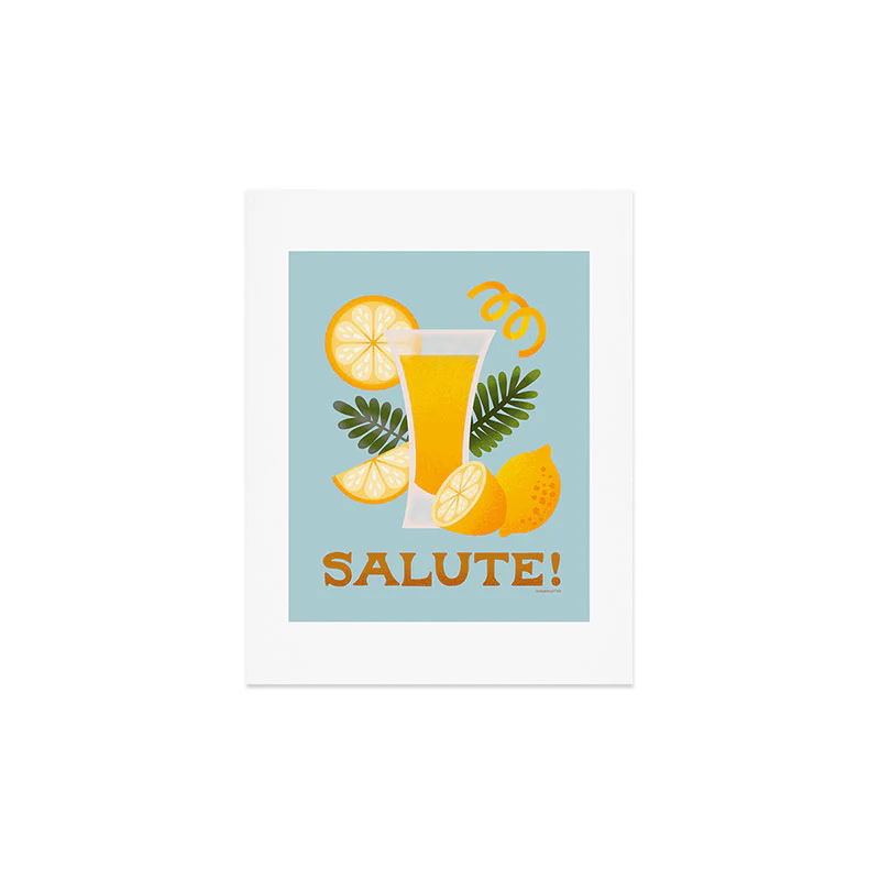 Jessica Molina Limoncello Cocktail Art Print - Image 4
