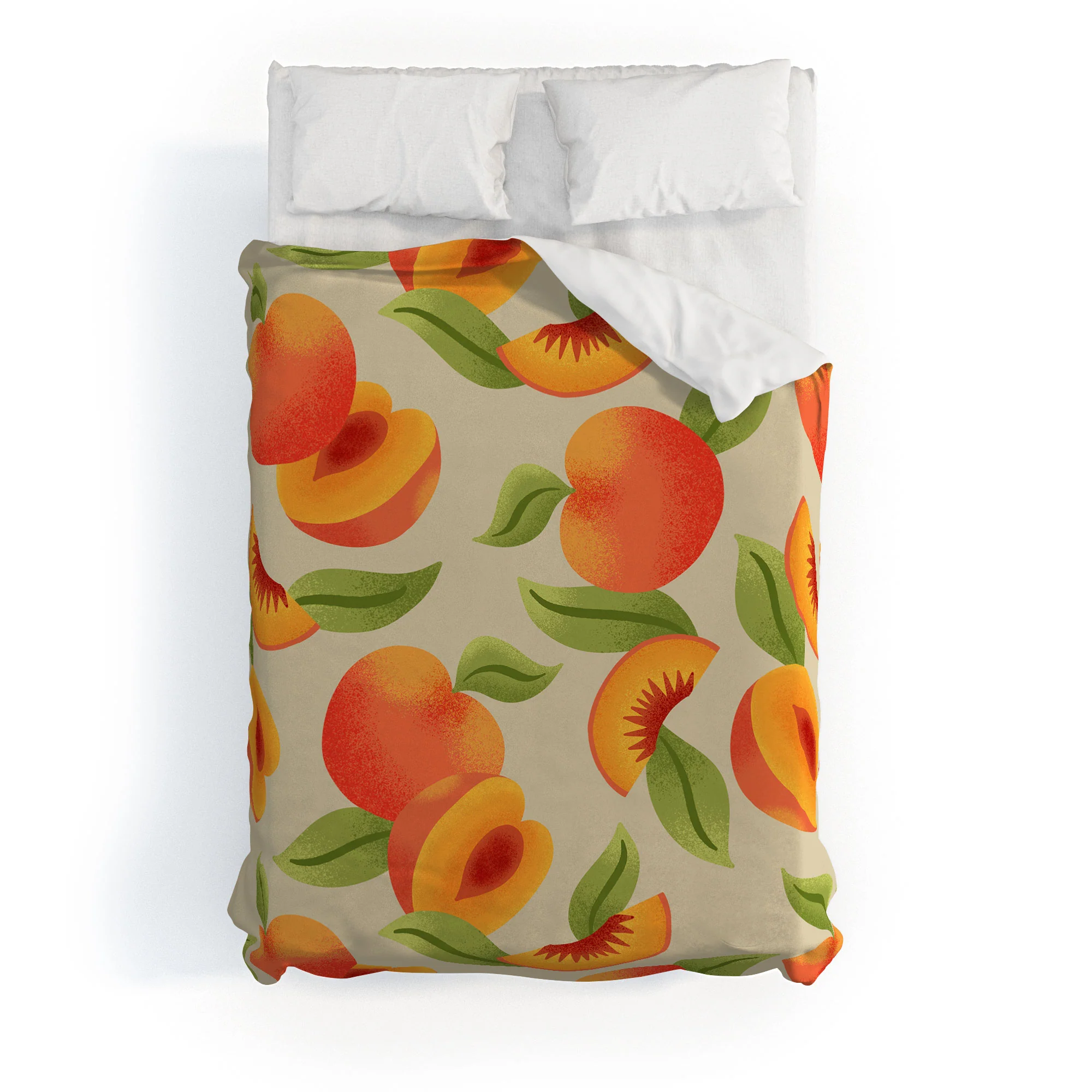 Jessica Molina Peach Pattern Duvet Cover - Image 13