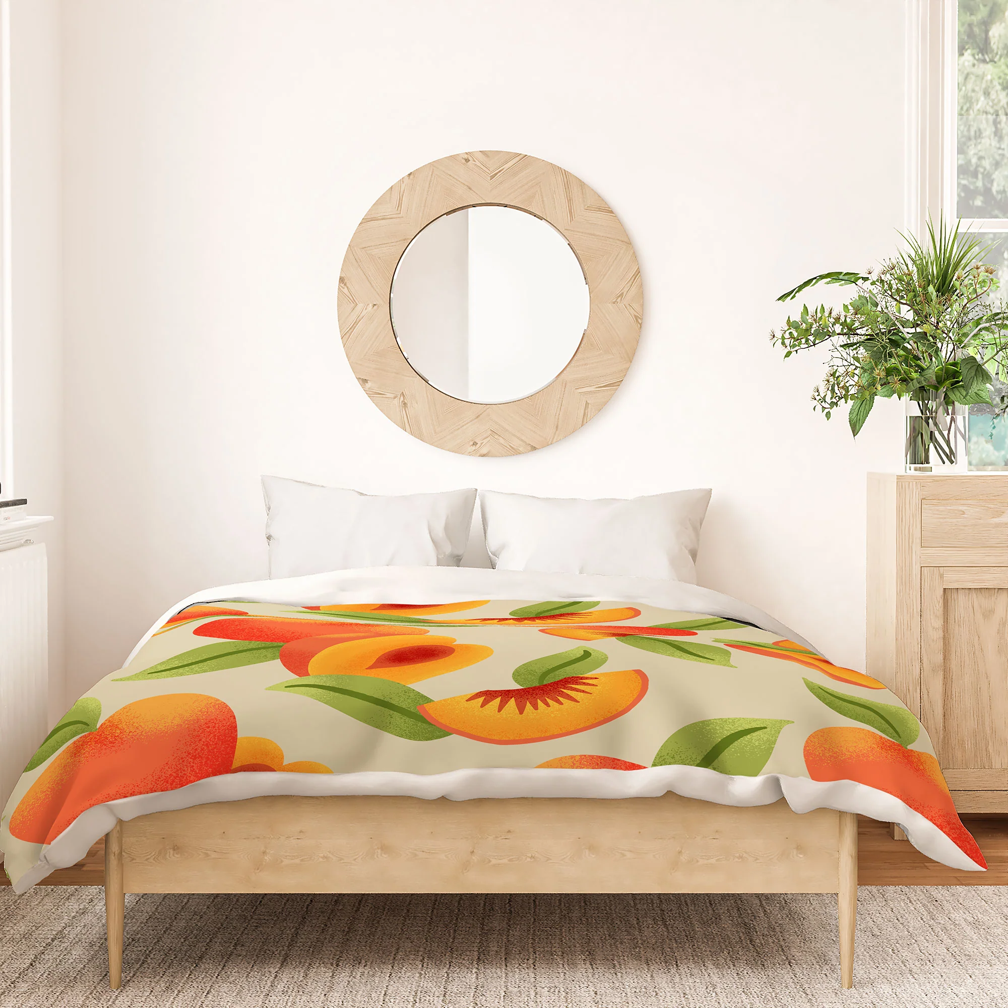 Jessica Molina Peach Pattern Duvet Cover - Image 14