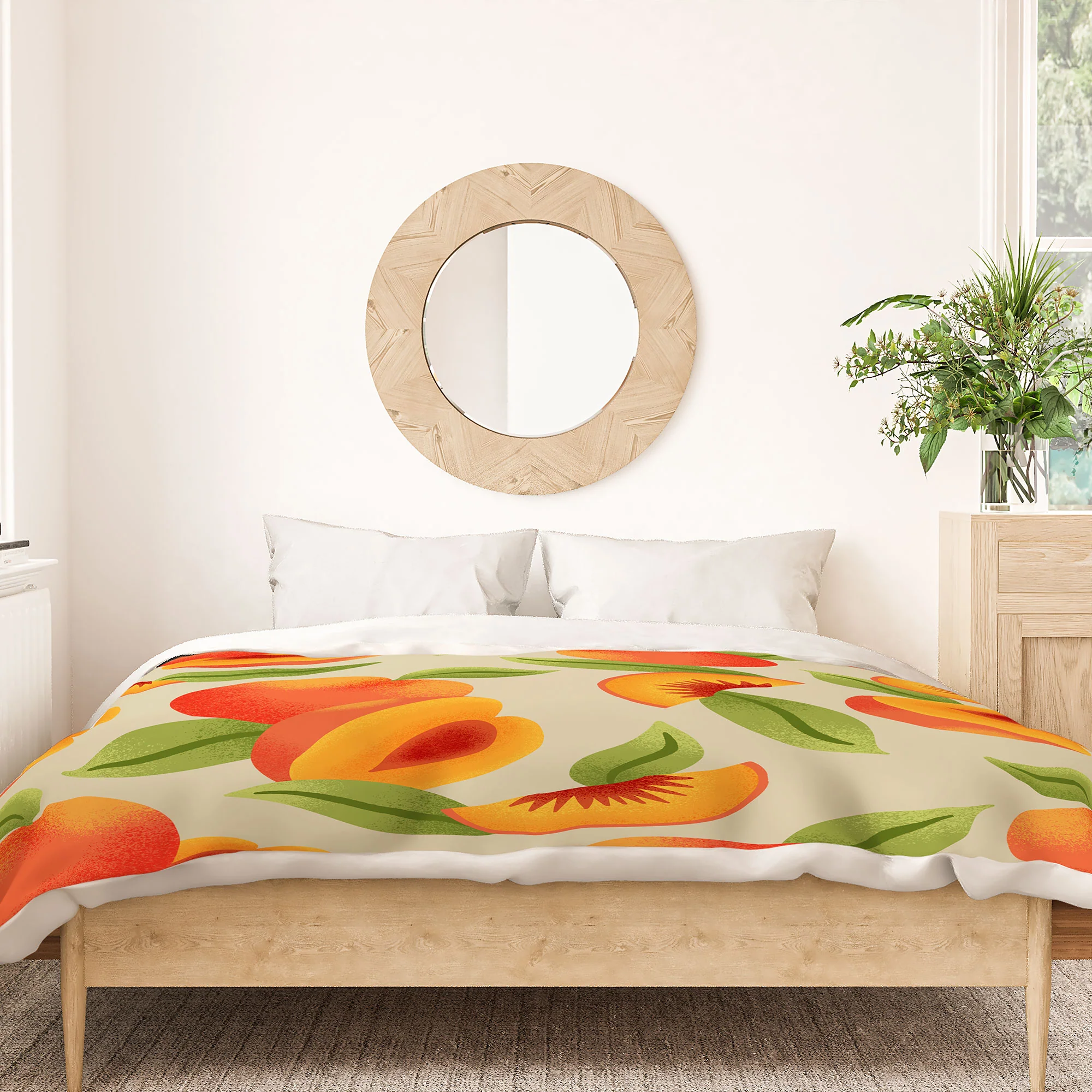 Jessica Molina Peach Pattern Duvet Cover - Image 18