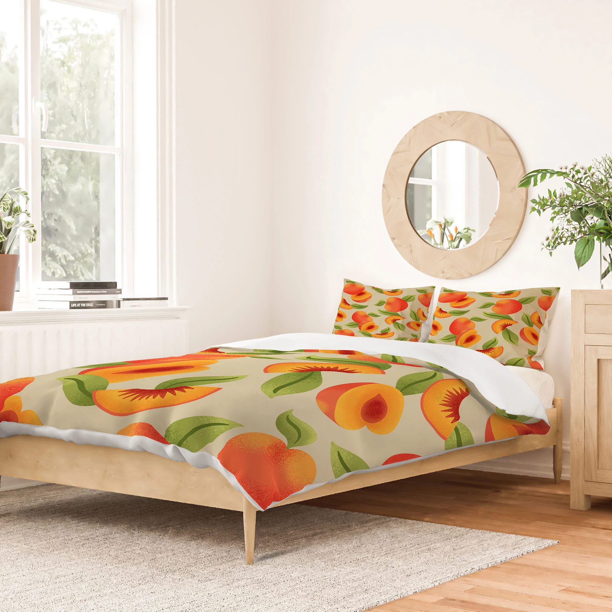 Jessica Molina Peach Pattern Duvet Cover - Image 34