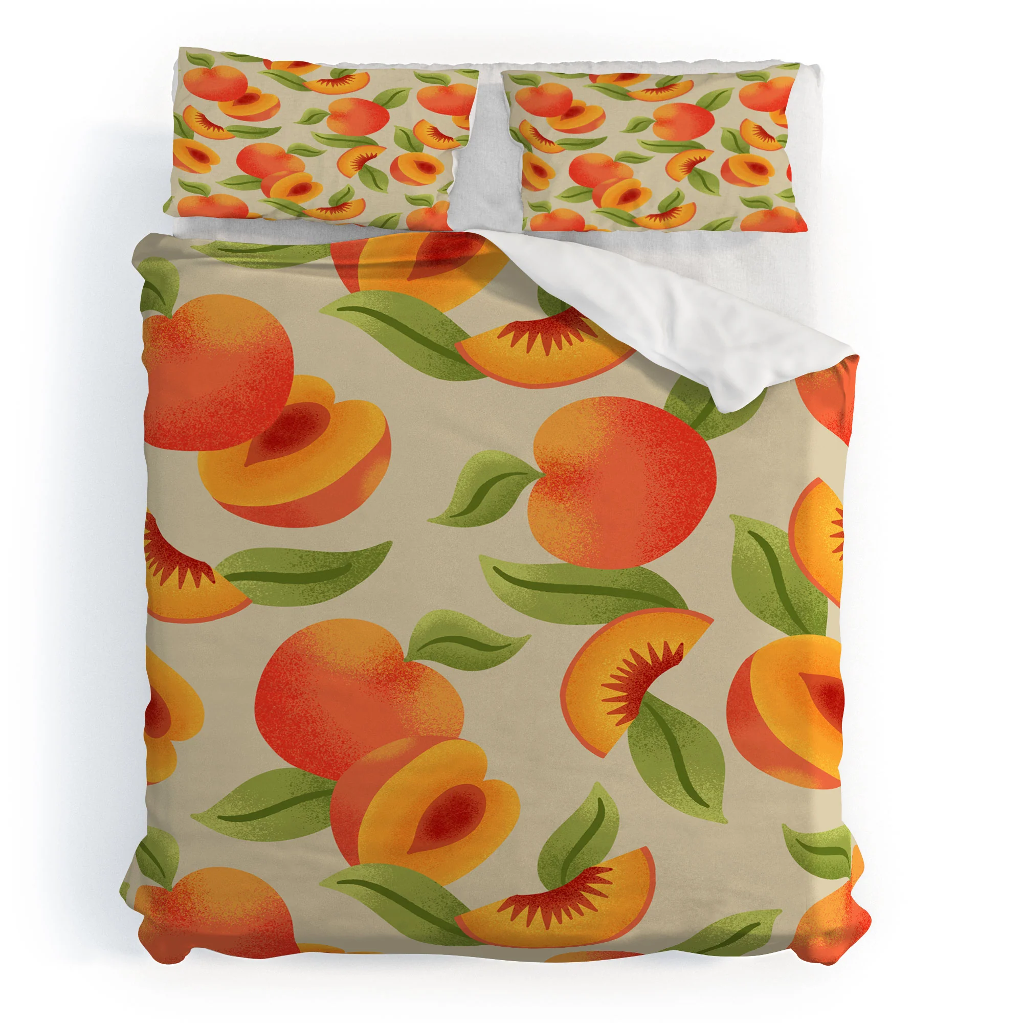 Jessica Molina Peach Pattern Duvet Cover - Image 37