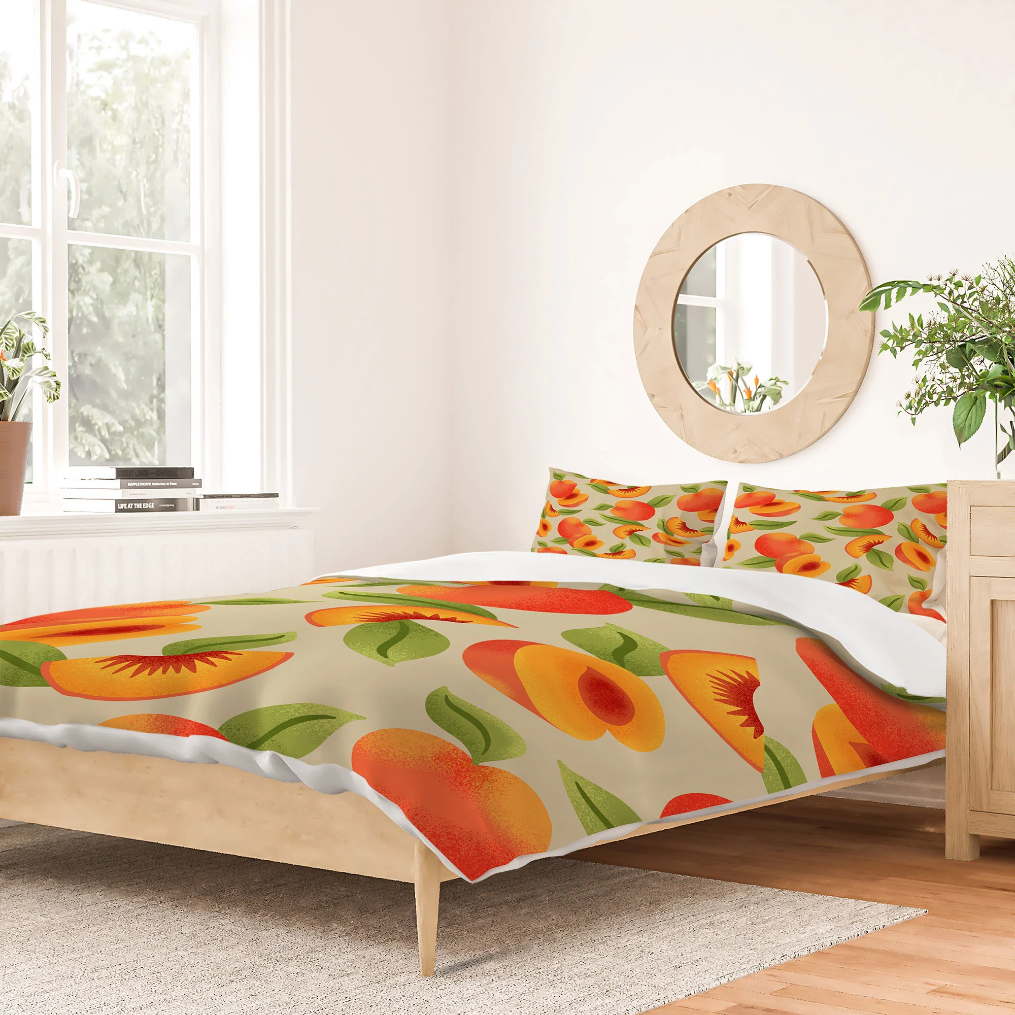Jessica Molina Peach Pattern Duvet Cover - Image 38