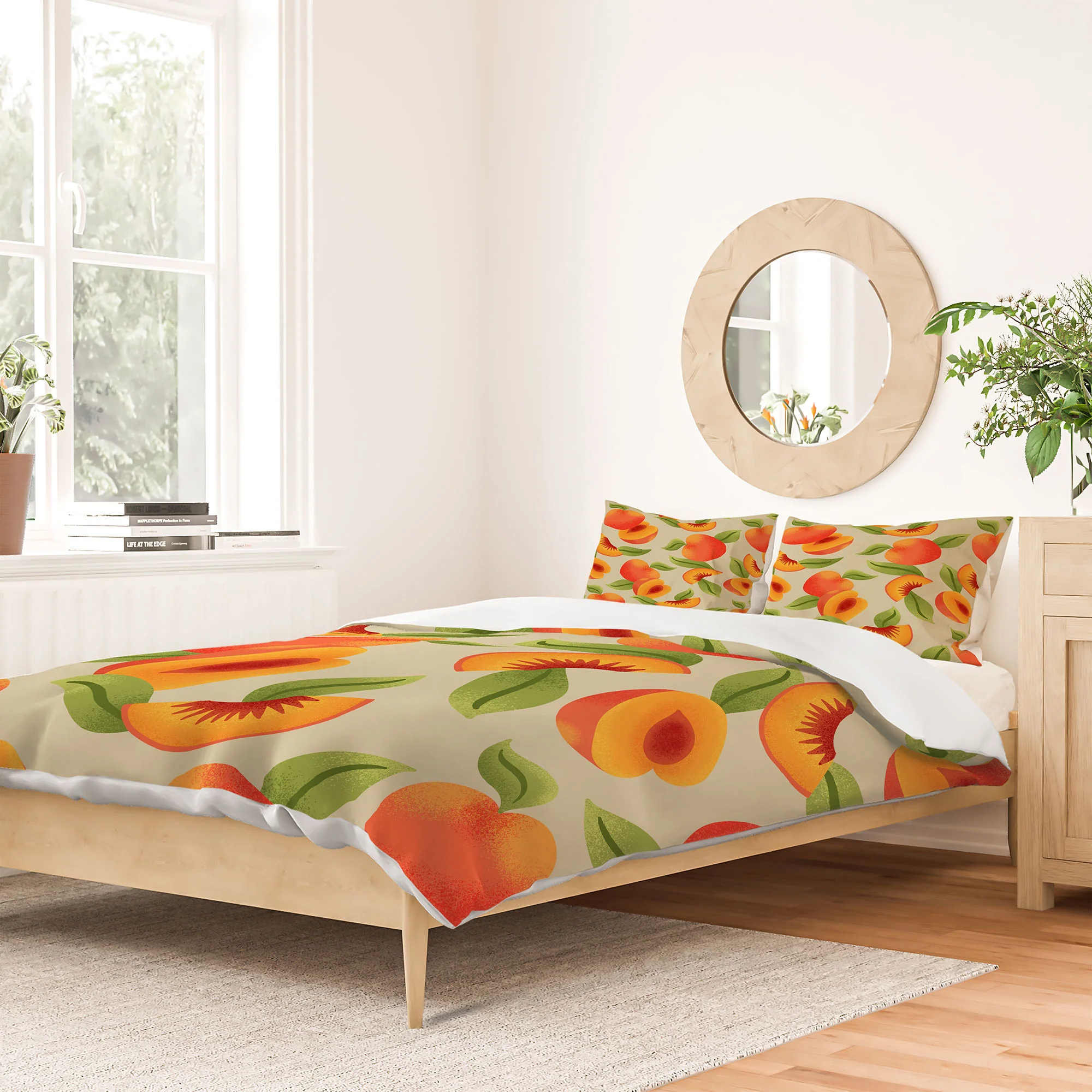 Jessica Molina Peach Pattern Duvet Cover - Image 42