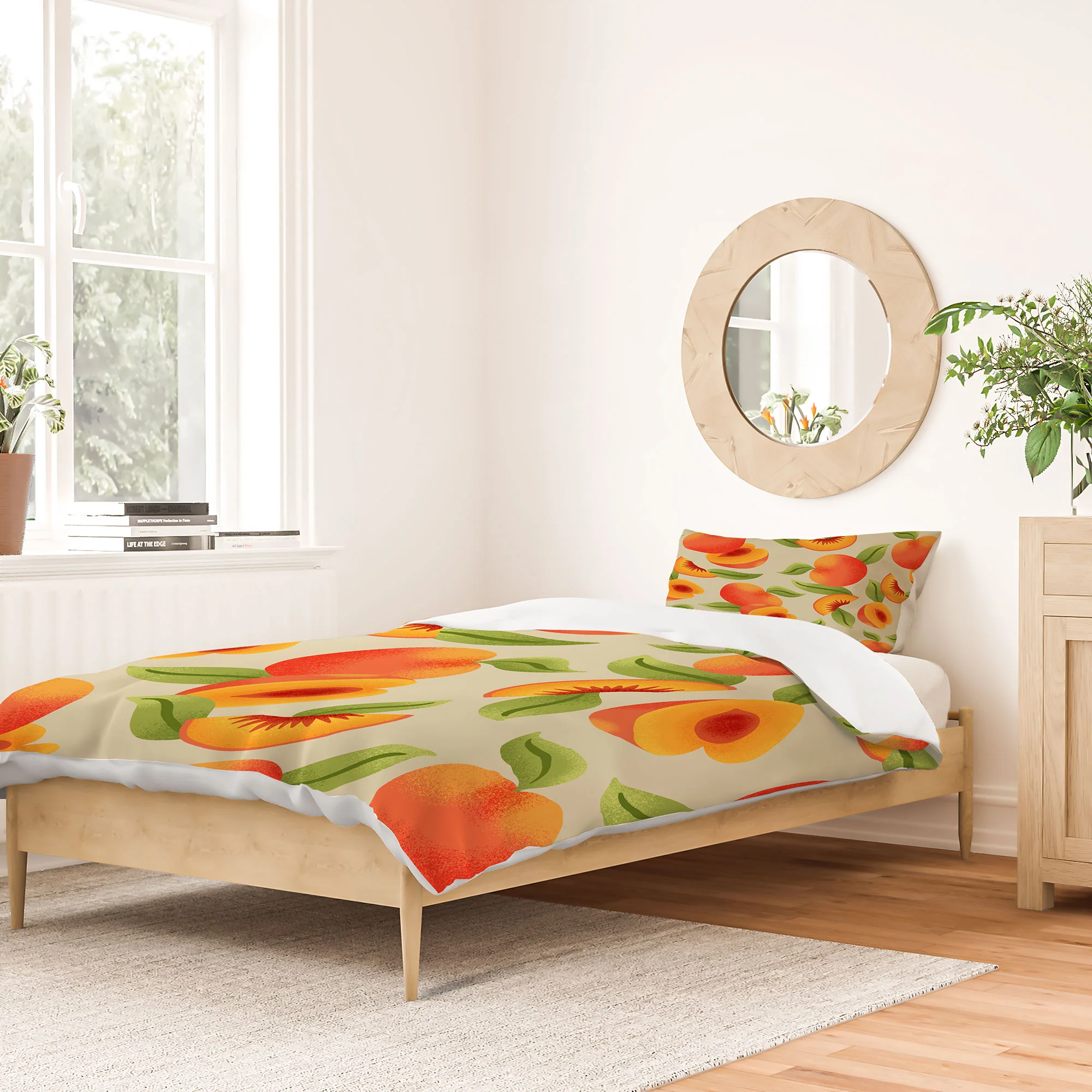 Jessica Molina Peach Pattern Duvet Cover - Image 46