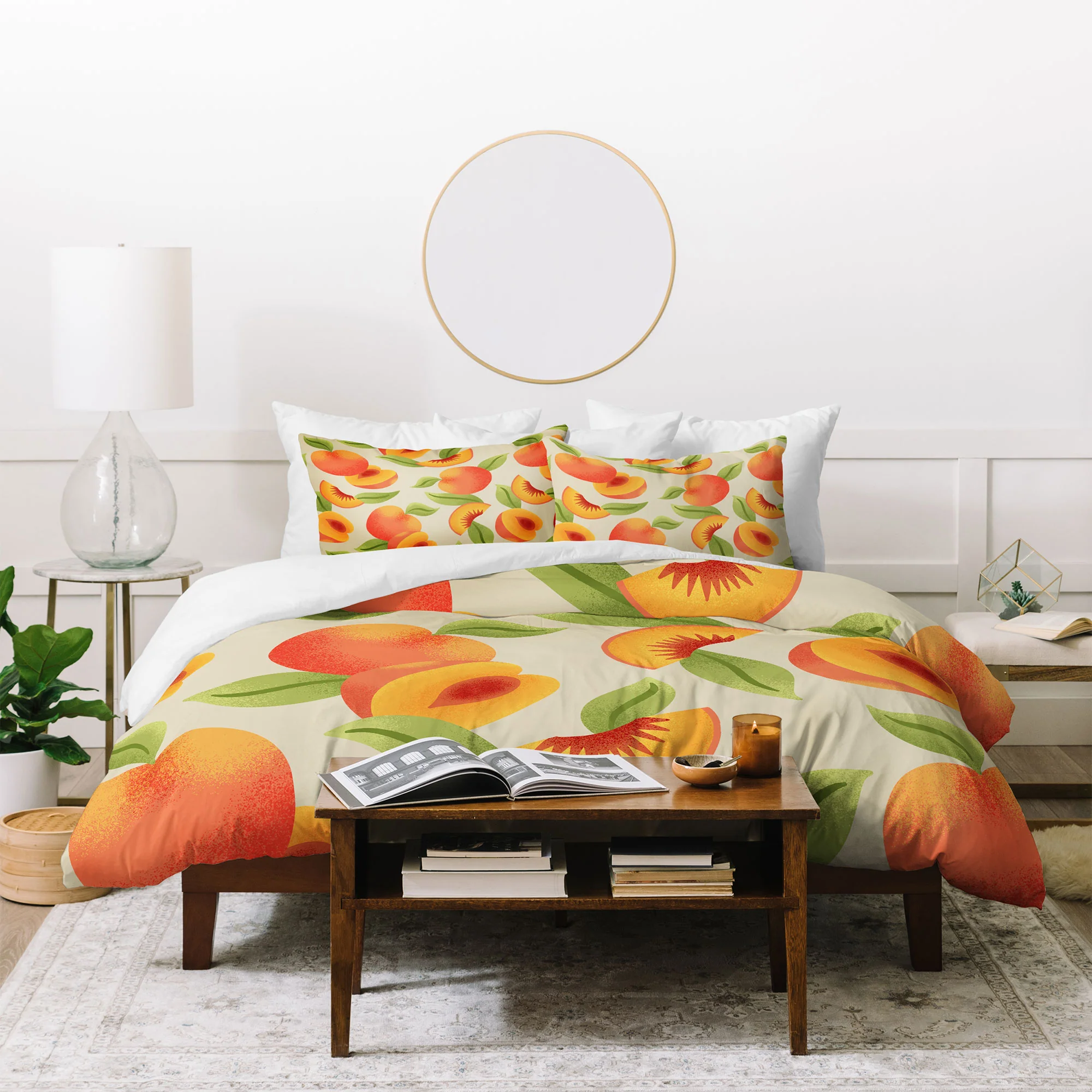 Jessica Molina Peach Pattern Duvet Cover - Image 48