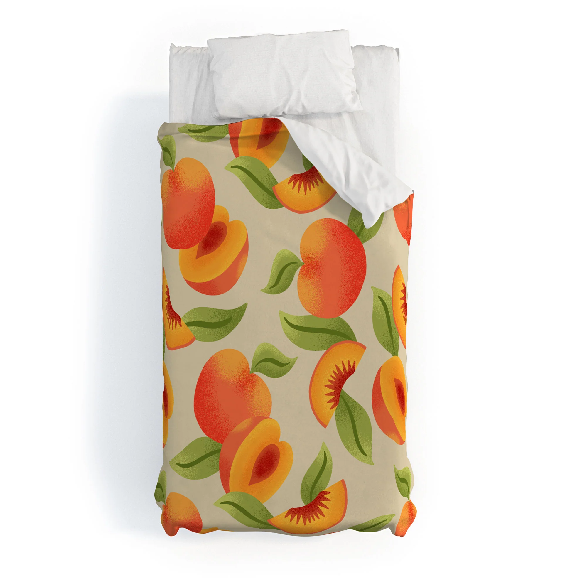 Jessica Molina Peach Pattern Duvet Cover - Image 5