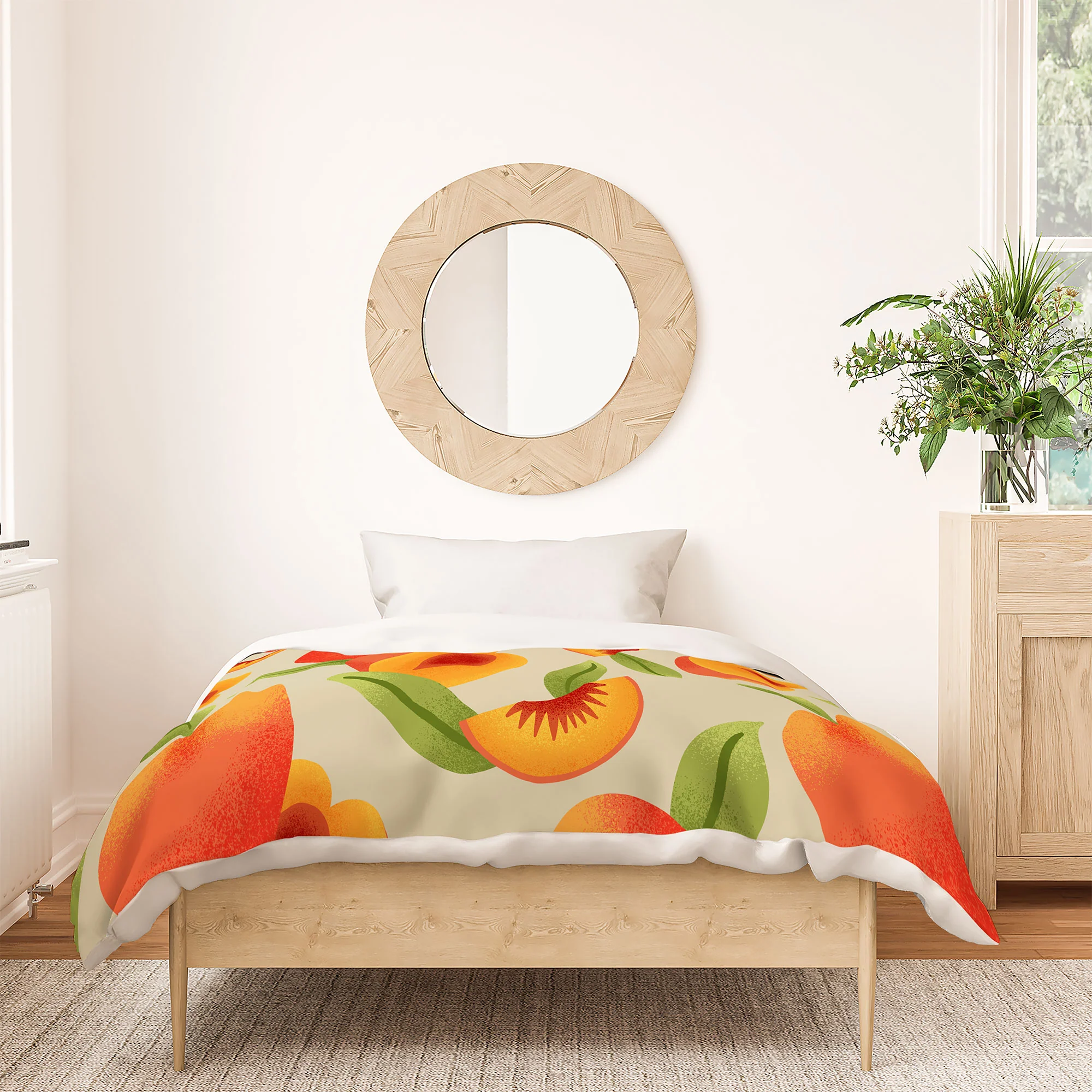 Jessica Molina Peach Pattern Duvet Cover - Image 6