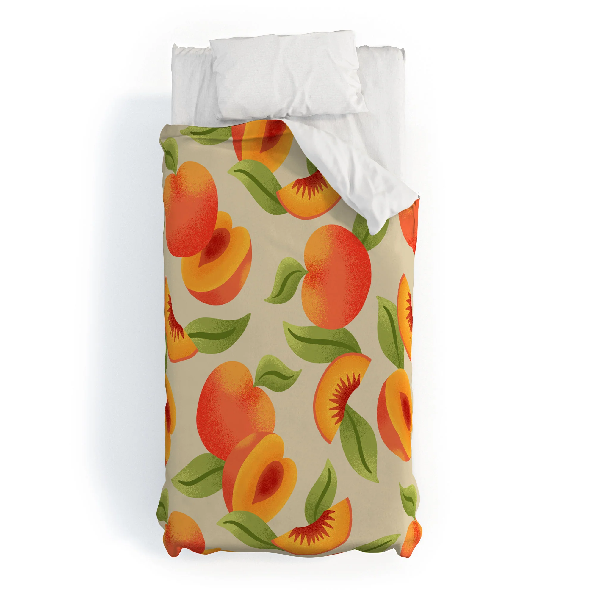 Jessica Molina Peach Pattern Duvet Cover - Image 9