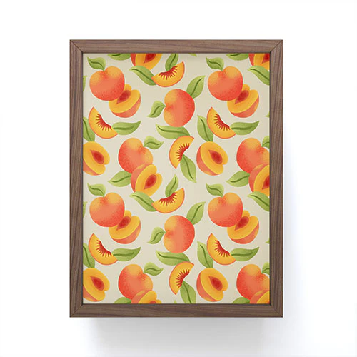 Jessica Molina Peach Pattern Framed Mini Art Print - Image 3