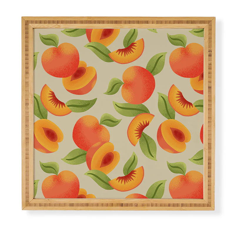 Jessica Molina Peach Pattern Framed Wall Art