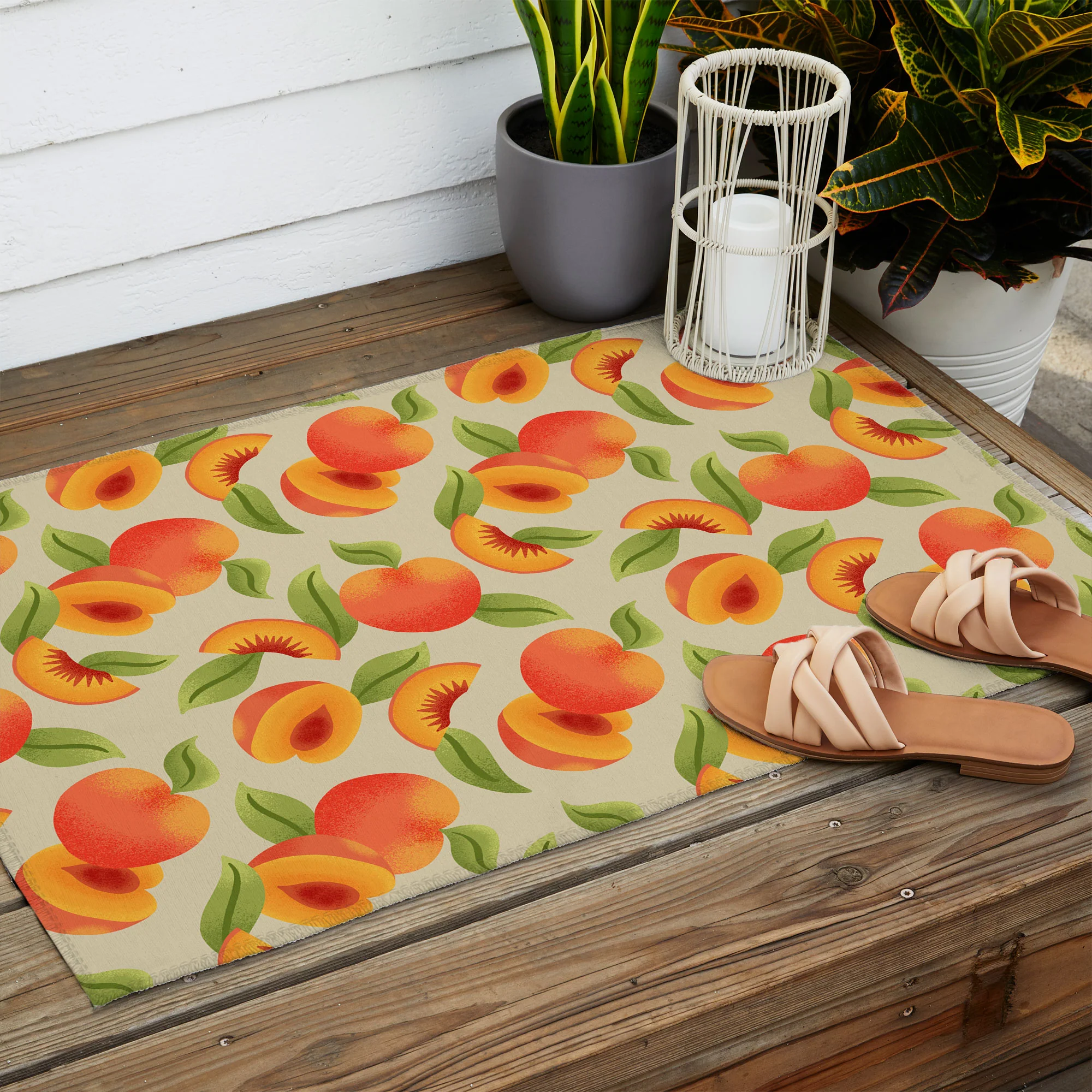 Jessica Molina Peach Pattern Outdoor Rug - Image 6