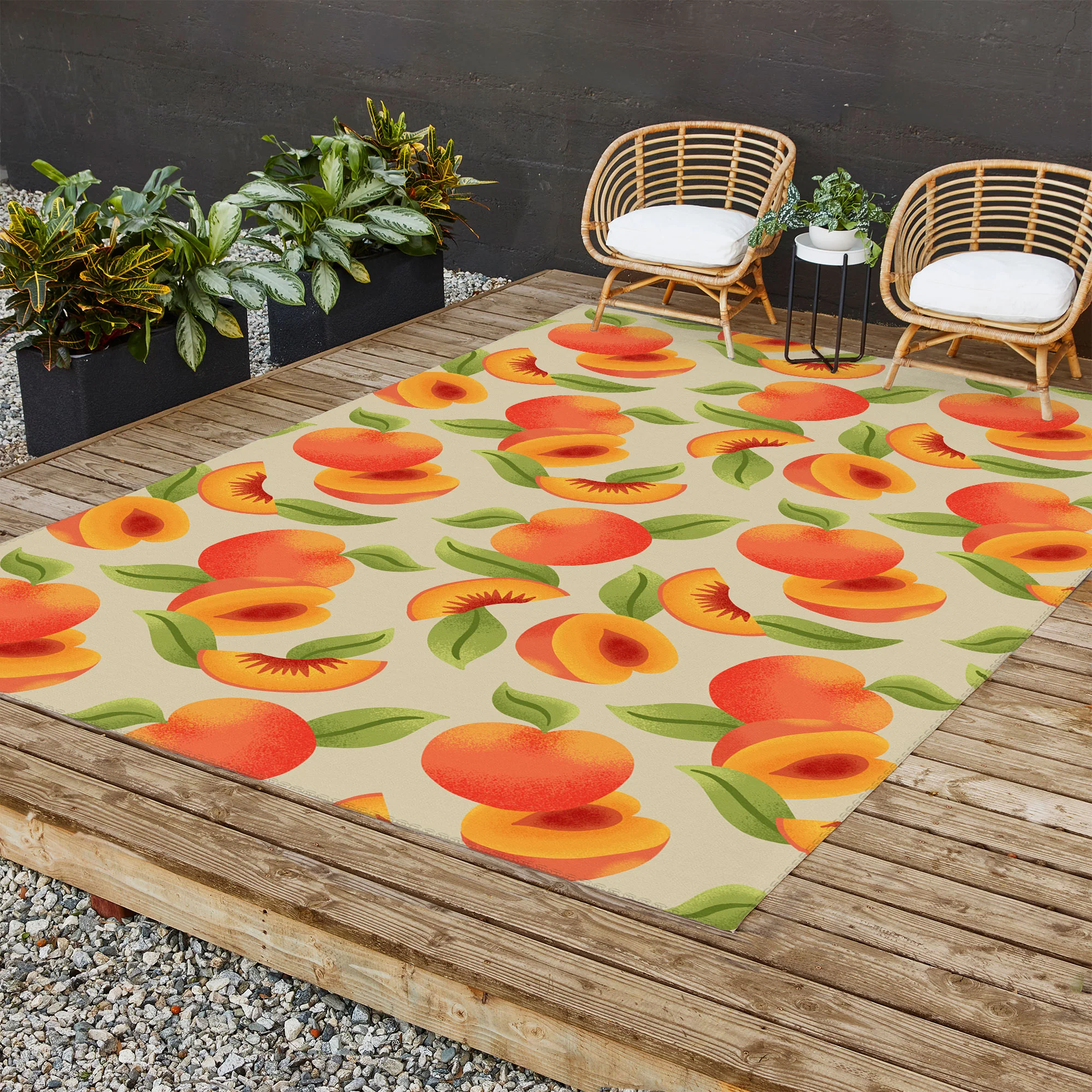 Jessica Molina Peach Pattern Outdoor Rug - Image 9