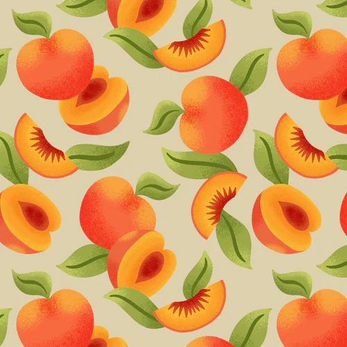 Jessica Molina Peach Pattern Shower Curtain - Image 7