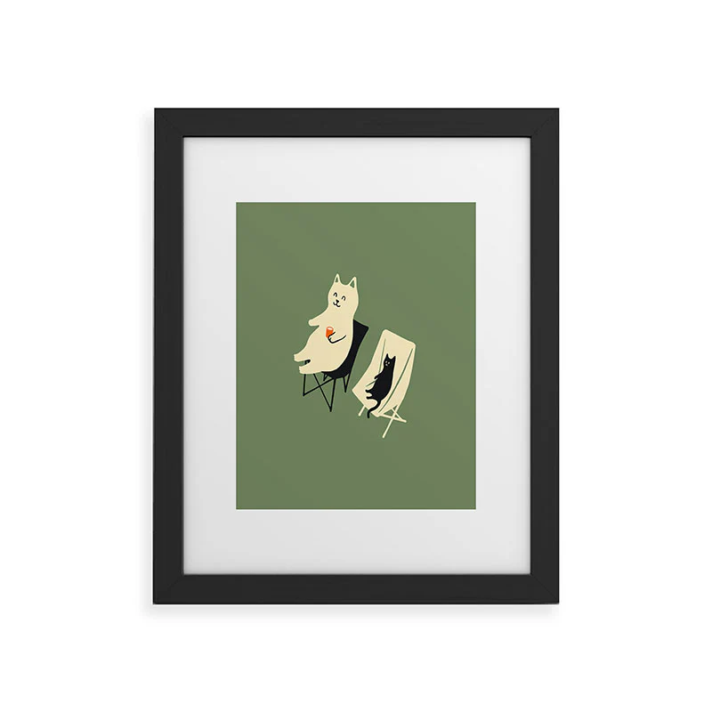 Jimmy Tan Happy go Lucky Cat Framed Art Print - Image 7