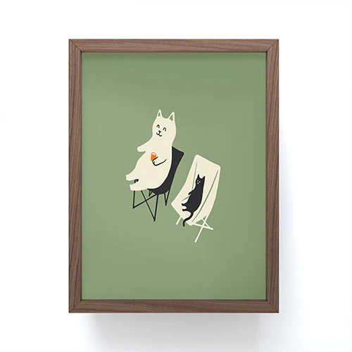 Jimmy Tan Happy go Lucky Cat Framed Mini Art Print - Image 3