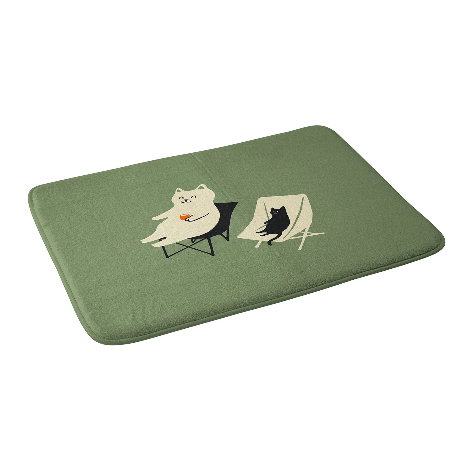 Jimmy Tan Happy go Lucky Cat Memory Foam Bath Mat - Image 2
