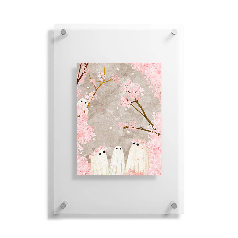 Katherine Blower Designs Cherry Blossom Party Floating Acrylic Print - Image 15