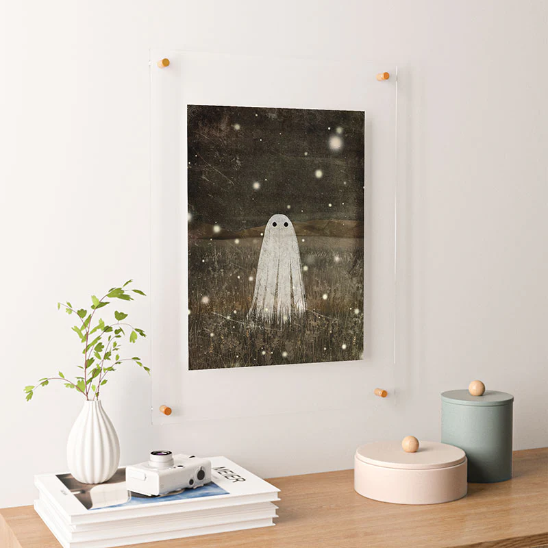 Katherine Blower Designs Night Fireflies Floating Acrylic Print - Image 20