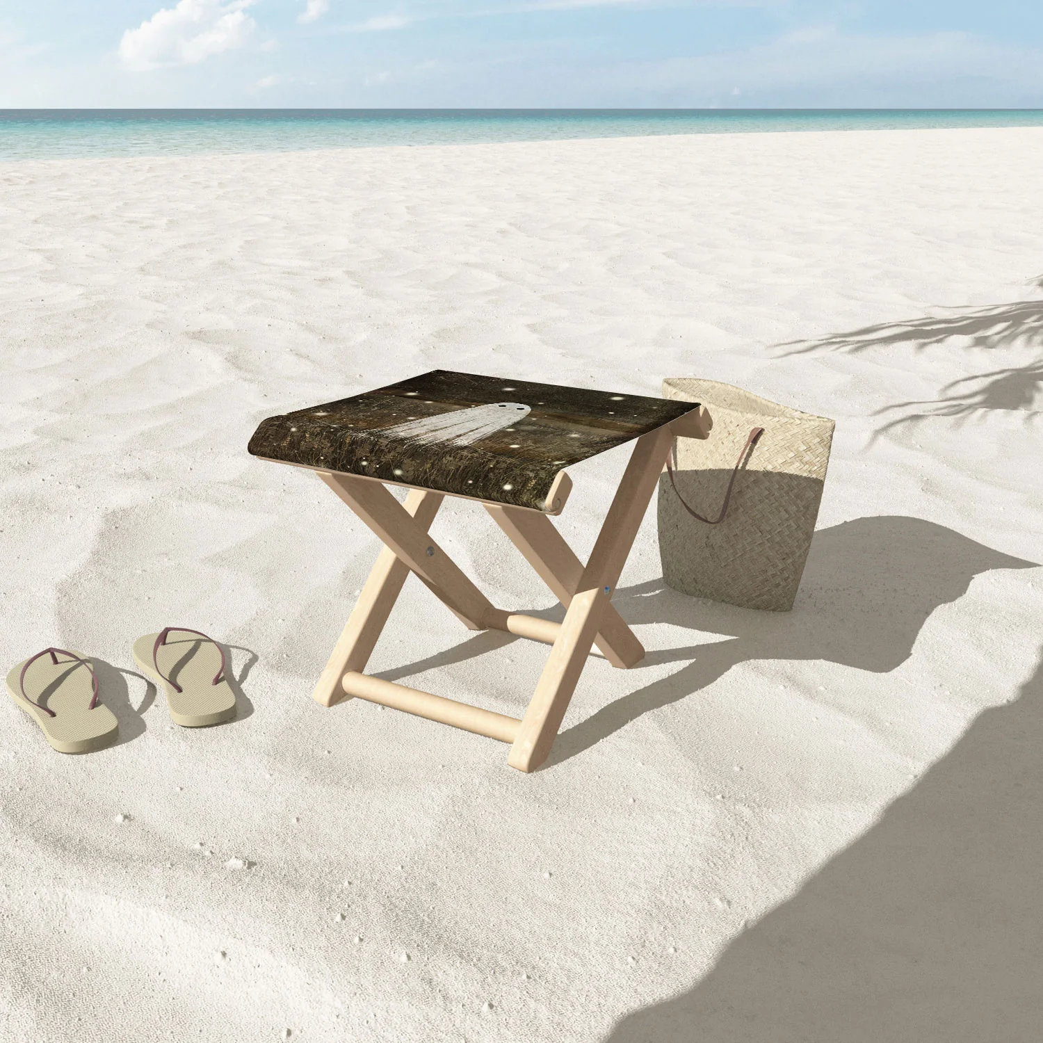 Katherine Blower Designs Night Fireflies Folding Stool - Image 3