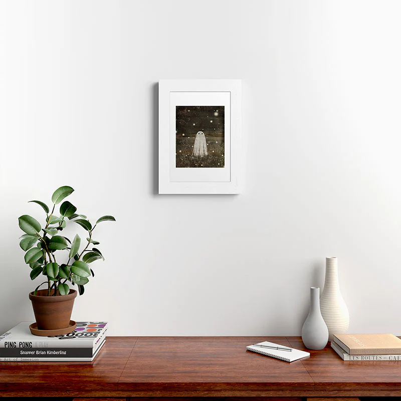 Katherine Blower Designs Night Fireflies Framed Art Print - Image 18