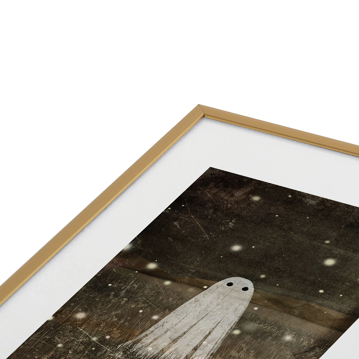 Katherine Blower Designs Night Fireflies Metal Framed Art Print - Image 3