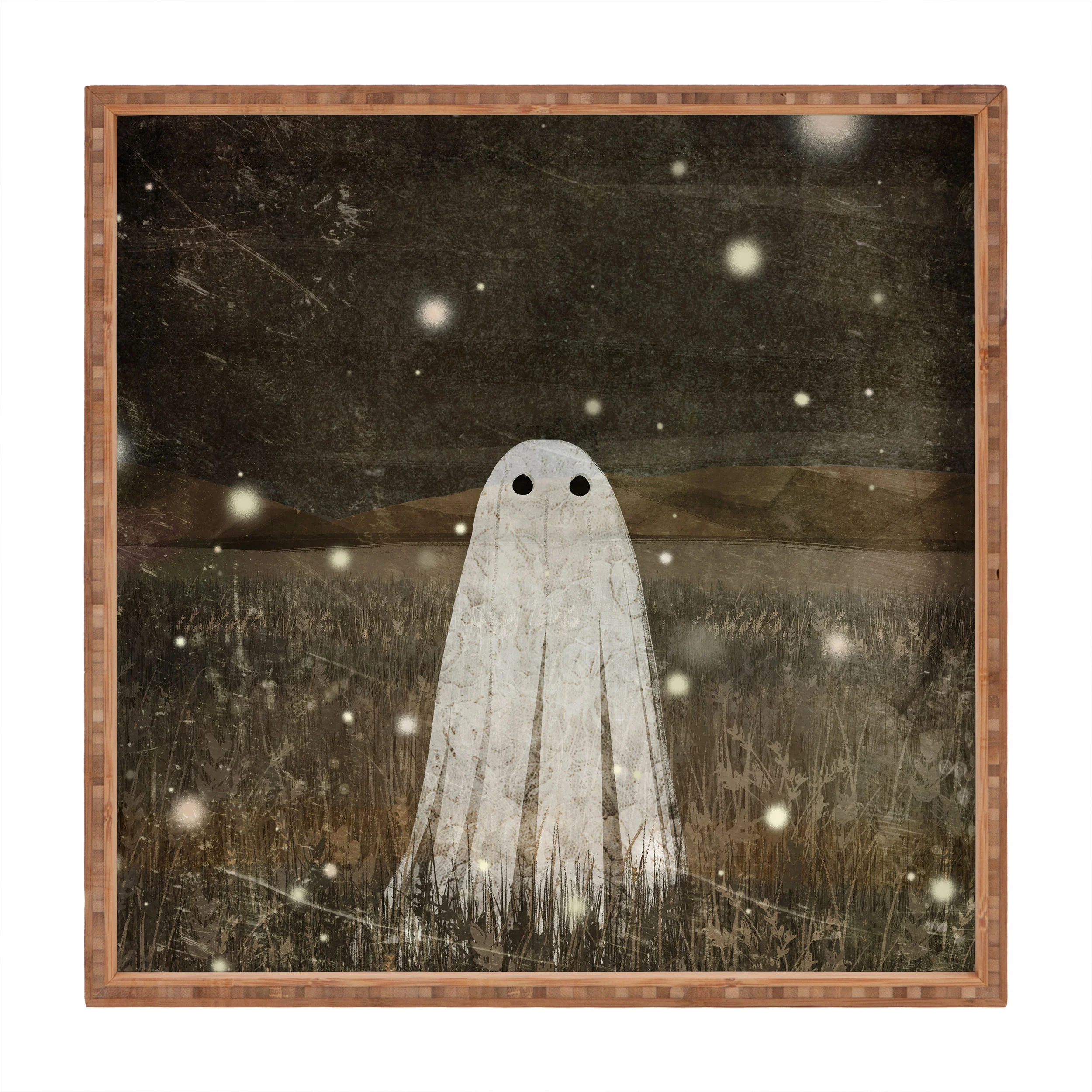 Katherine Blower Designs Night Fireflies Square Tray