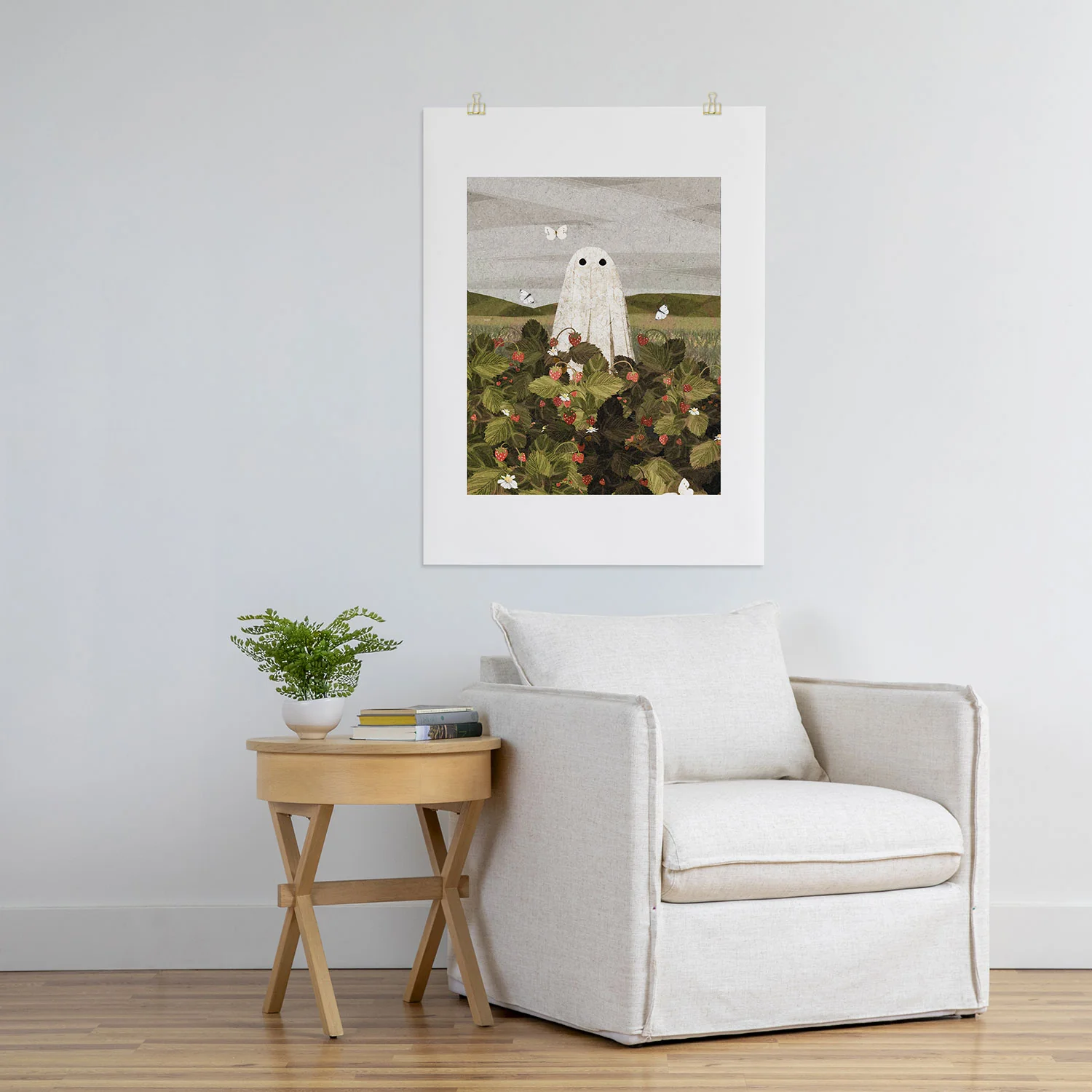 Katherine Blower Designs Strawberry Fields II Art Print - Image 24