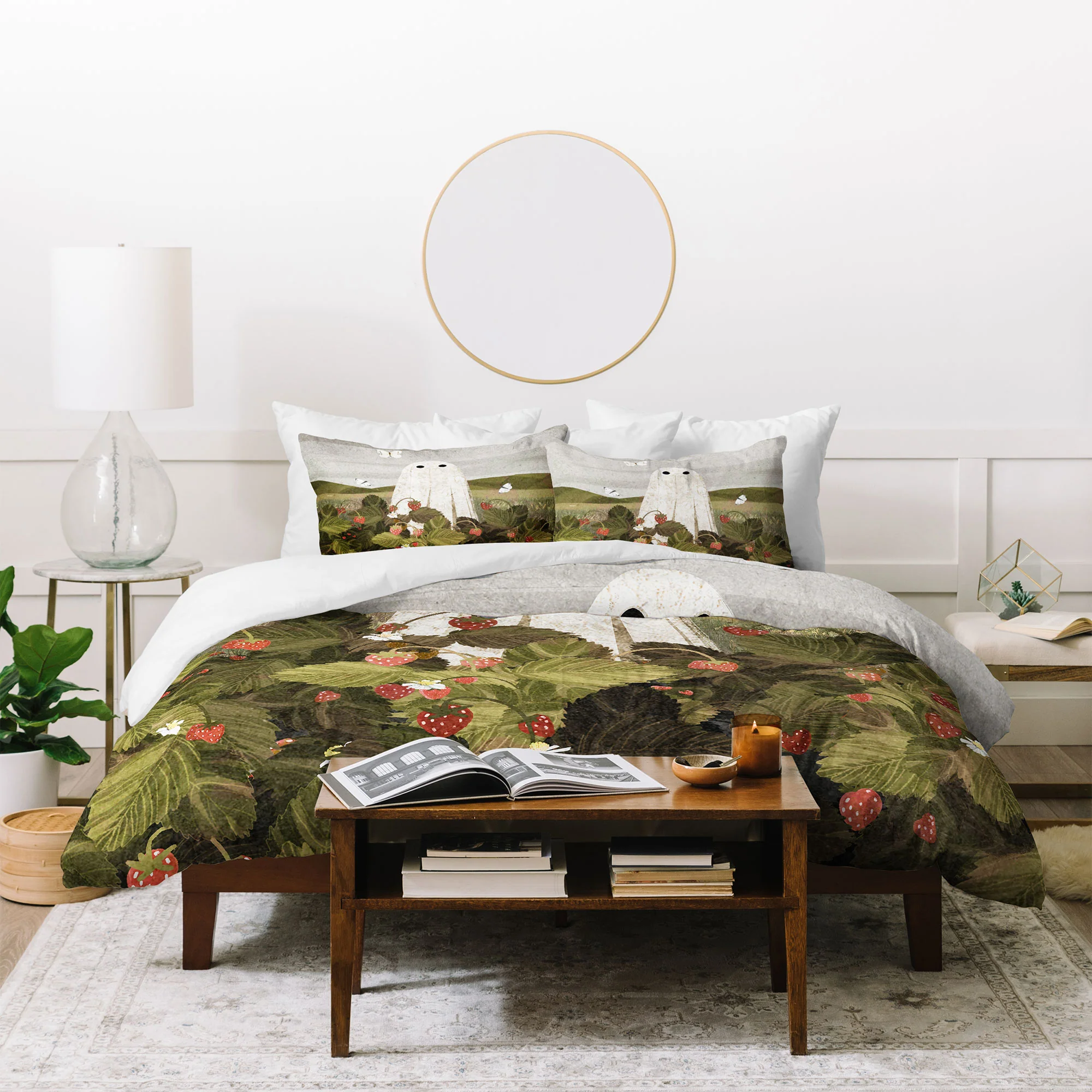 Katherine Blower Designs Strawberry Fields II Duvet Cover - Image 52