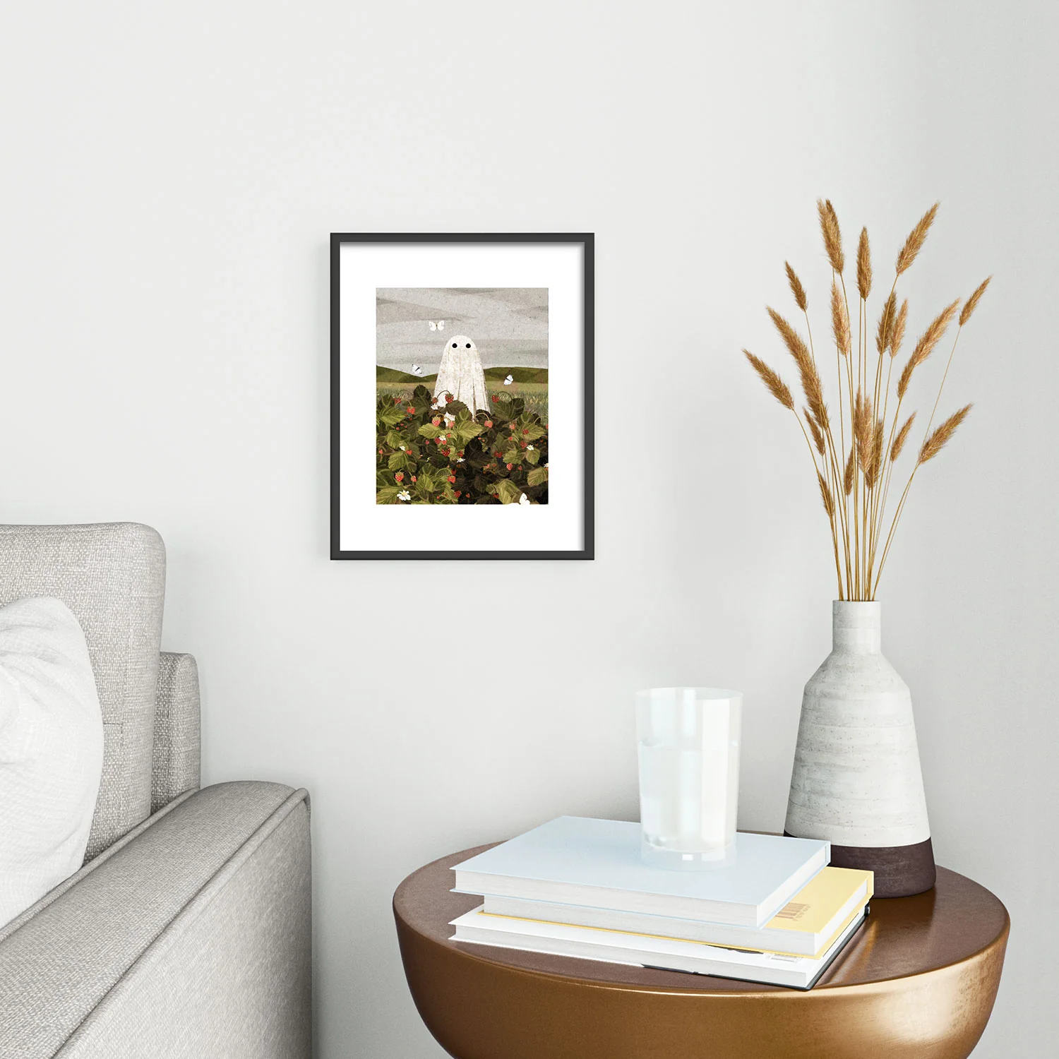 Katherine Blower Designs Strawberry Fields II Metal Framed Art Print - Image 10