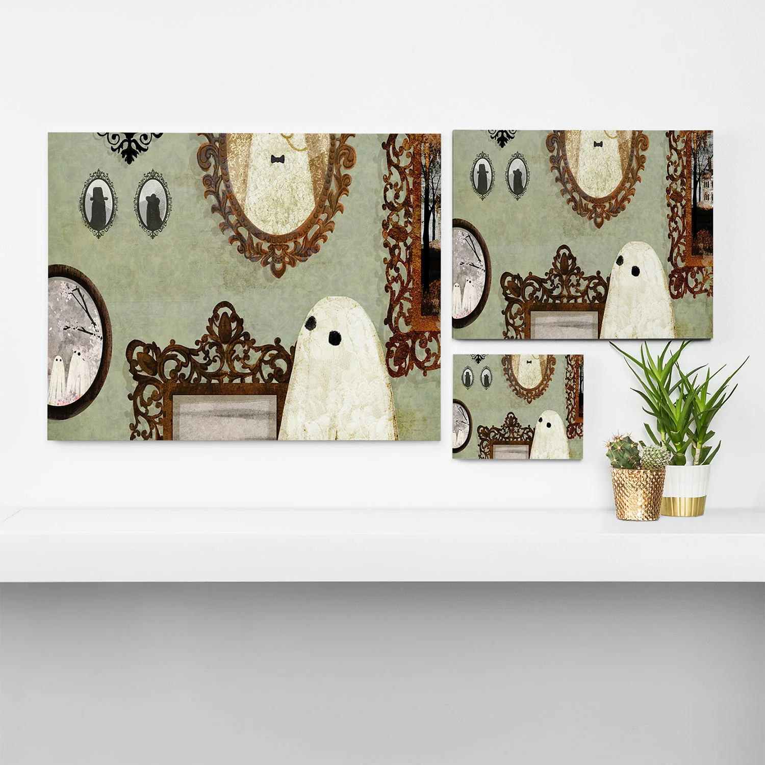 Katherine Blower Designs Theres A Ghost in the Gallery Art Canvas - Image 5