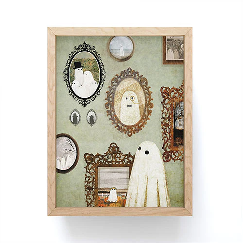 Katherine Blower Designs Theres A Ghost in the Gallery Framed Mini Art Print - Image 4