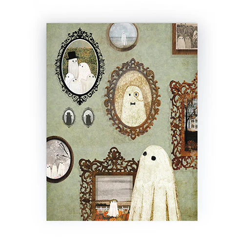 Katherine Blower Designs Theres A Ghost in the Gallery Mini Art Print - Image 2