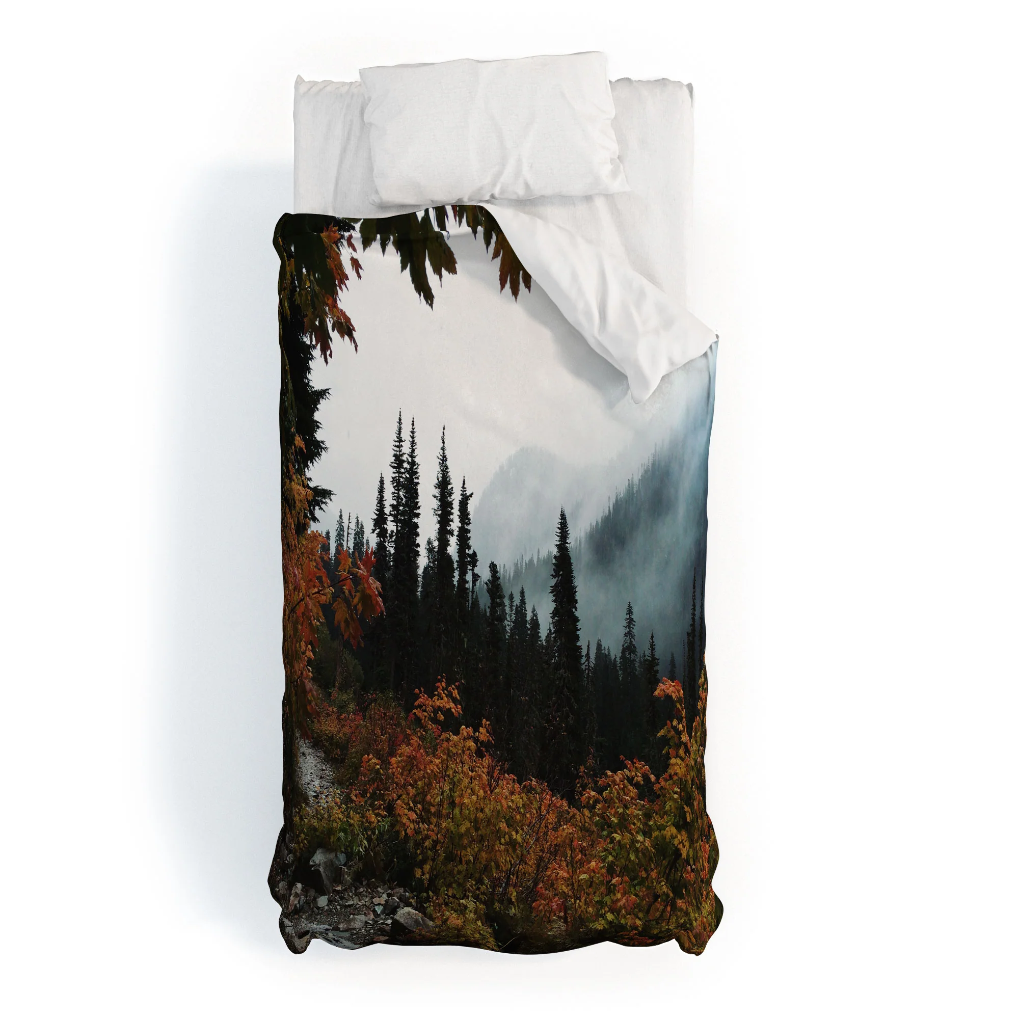 Kevin Russ Fall Framed Trail Duvet Cover - Image 9