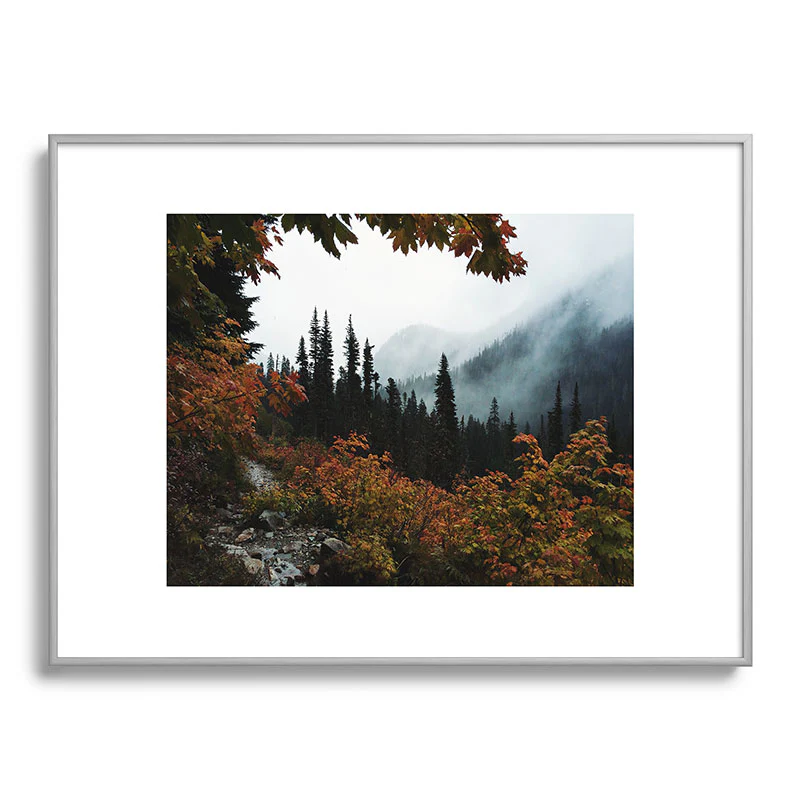 Kevin Russ Fall Framed Trail Metal Framed Art Print - Image 29