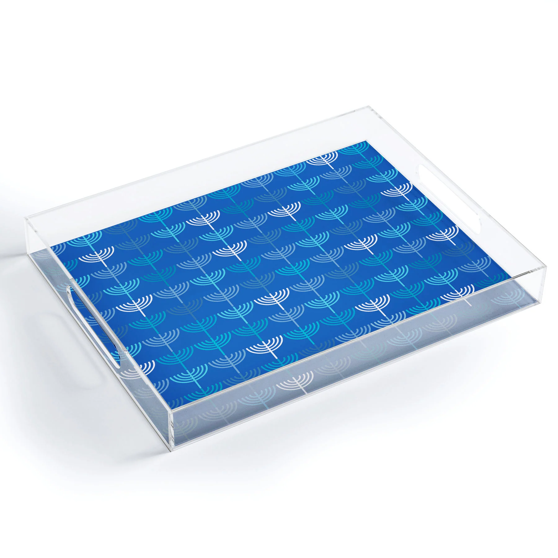 Kierkegaard Design Studio Hanukkah Chanukah Menorah Acrylic Tray - Image 2